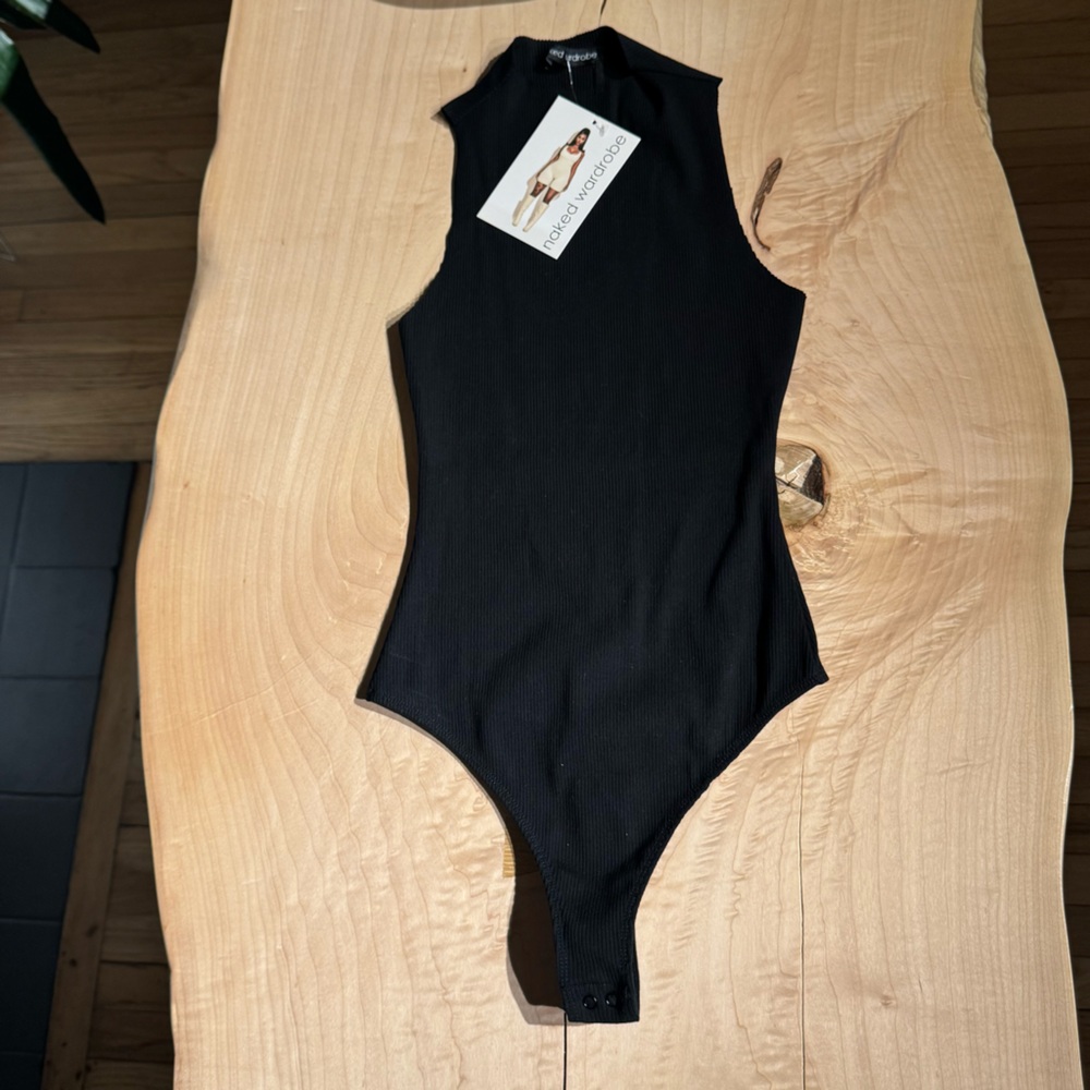 Naked Wardrobe Black Bodysuit